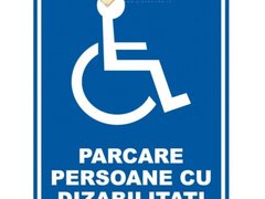 Indicator parcari persoane cu dizabiliti